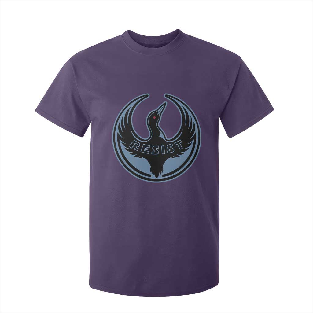 Minnesota Resist Loon Rebellion Emblem T Shirt For Kid TS02 Purple Print Your Wear