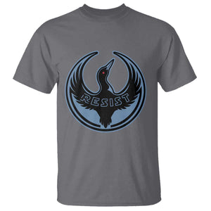 Minnesota Resist Loon Rebellion Emblem T Shirt TS02 Charcoal Print Your Wear
