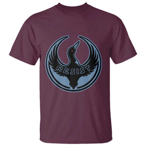 Minnesota Resist Loon Rebellion Emblem T Shirt TS02 Maroon Print Your Wear