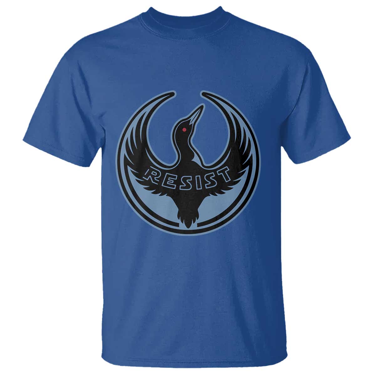 Minnesota Resist Loon Rebellion Emblem T Shirt TS02 Royal Blue Print Your Wear