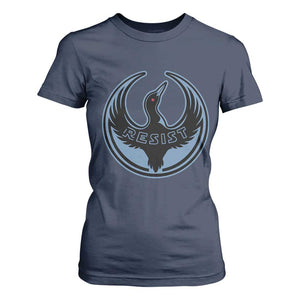 Minnesota Resist Loon Rebellion Emblem T Shirt For Women TS02 Navy Print Your Wear