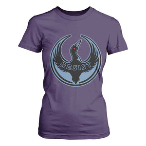 Minnesota Resist Loon Rebellion Emblem T Shirt For Women TS02 Purple Print Your Wear