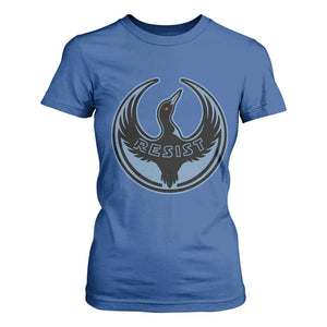 Minnesota Resist Loon Rebellion Emblem T Shirt For Women TS02 Royal Blue Print Your Wear