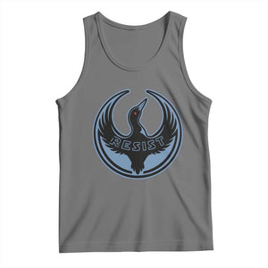 Minnesota Resist Loon Rebellion Emblem Tank Top TS02 Black Heather Print Your Wear