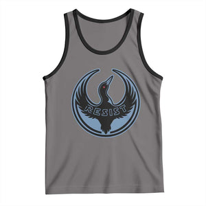 Minnesota Resist Loon Rebellion Emblem Tank Top TS02 Deep Heather Black Print Your Wear