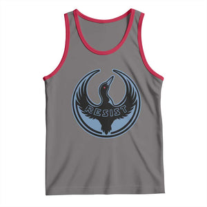 Minnesota Resist Loon Rebellion Emblem Tank Top TS02 Deep Heather Red Print Your Wear
