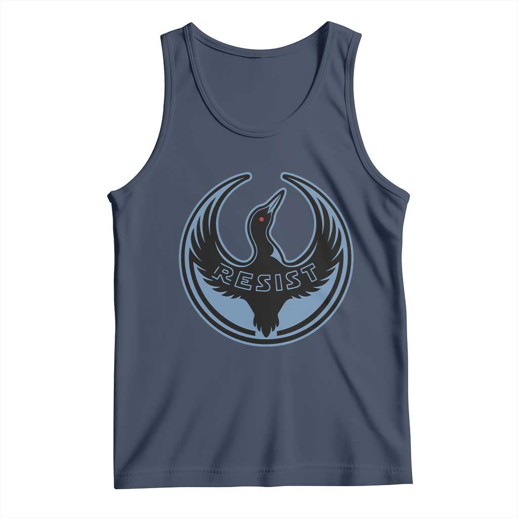 Minnesota Resist Loon Rebellion Emblem Tank Top TS02 Navy Print Your Wear