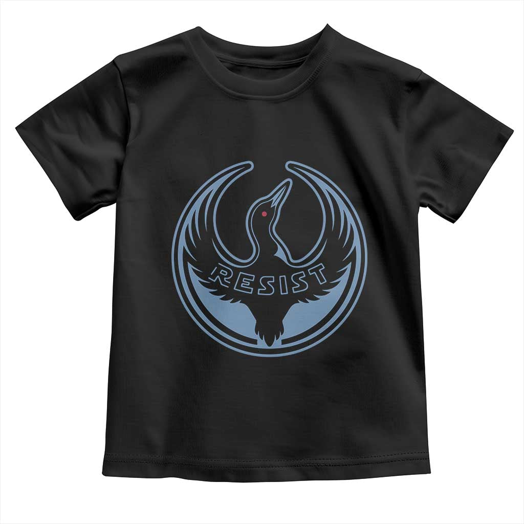 Minnesota Resist Loon Rebellion Emblem Toddler T Shirt TS02 Black Print Your Wear