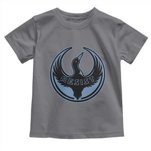 Minnesota Resist Loon Rebellion Emblem Toddler T Shirt TS02 Charcoal Print Your Wear
