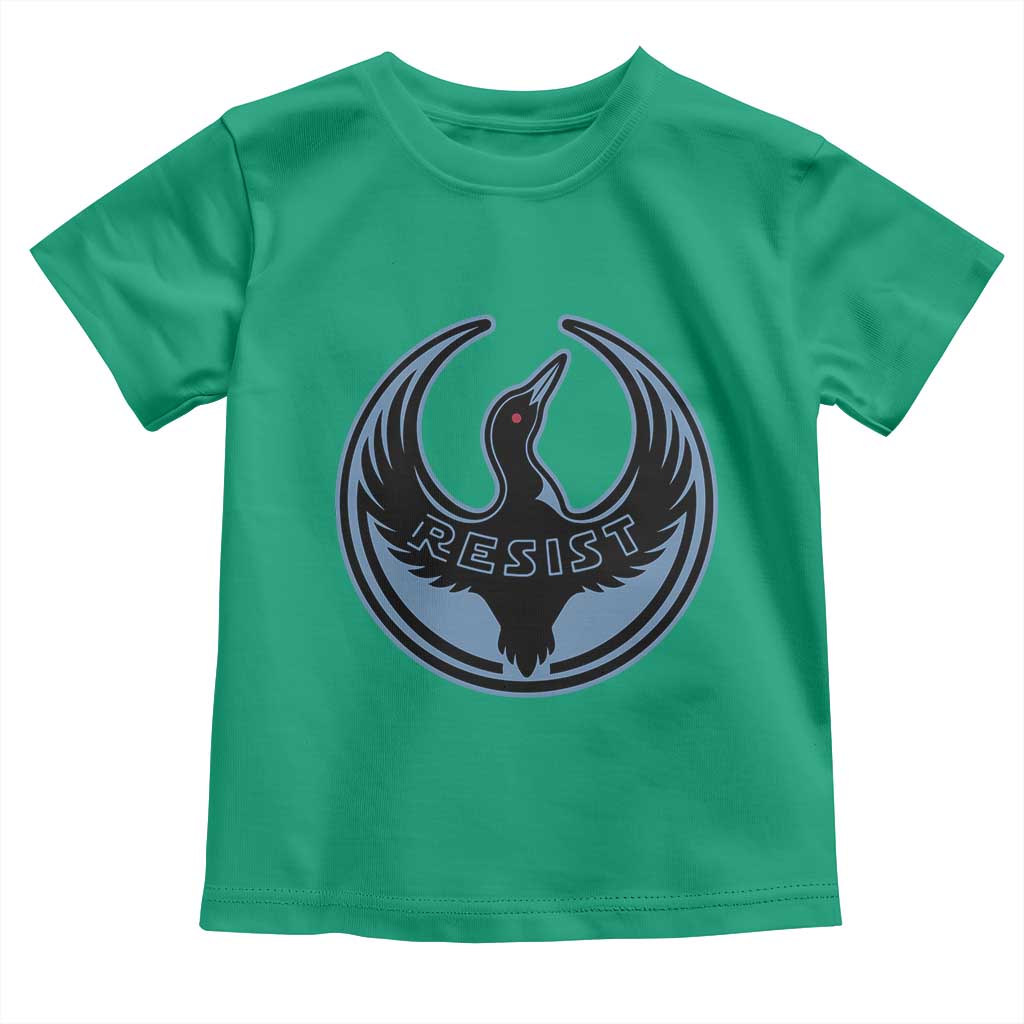 Minnesota Resist Loon Rebellion Emblem Toddler T Shirt TS02 Irish Green Print Your Wear