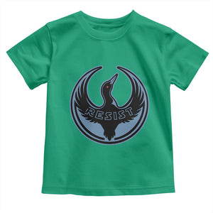 Minnesota Resist Loon Rebellion Emblem Toddler T Shirt TS02 Irish Green Print Your Wear