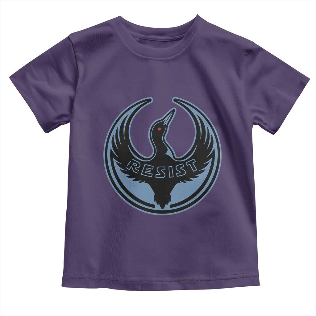 Minnesota Resist Loon Rebellion Emblem Toddler T Shirt TS02 Purple Print Your Wear