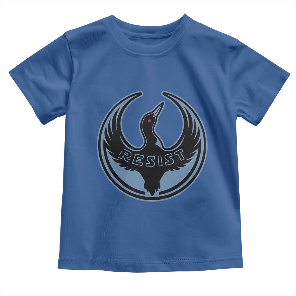 Minnesota Resist Loon Rebellion Emblem Toddler T Shirt TS02 Royal Blue Print Your Wear