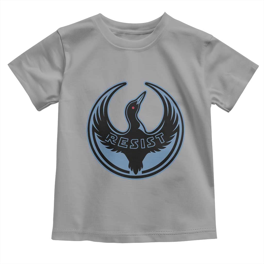 Minnesota Resist Loon Rebellion Emblem Toddler T Shirt TS02 Sport Gray Print Your Wear