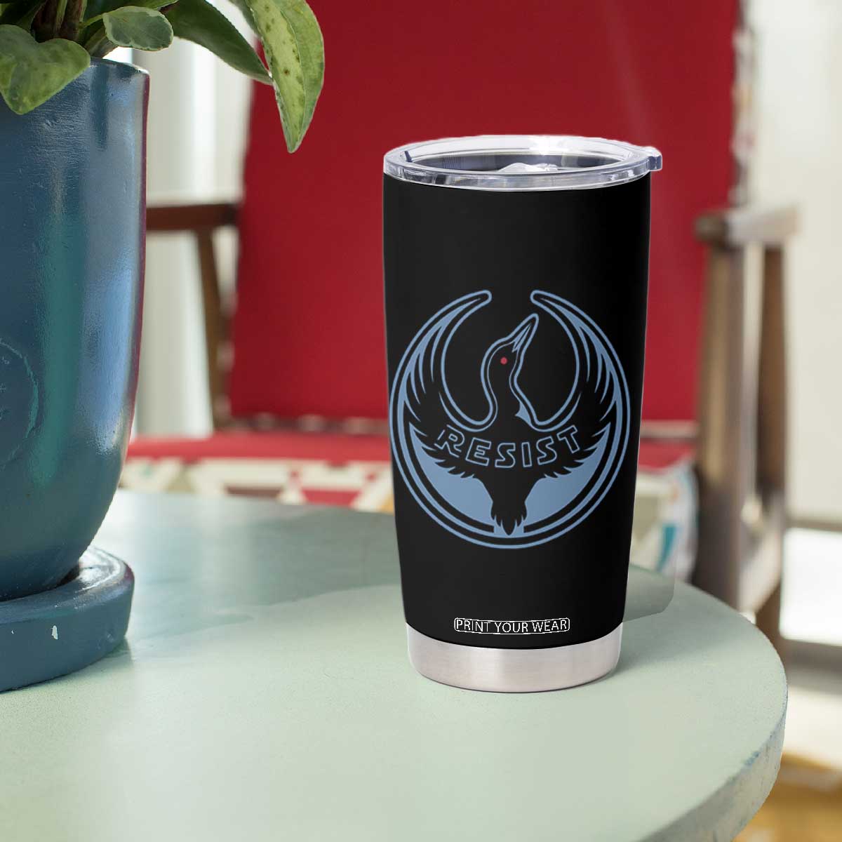 Minnesota Resist Loon Rebellion Emblem Tumbler Cup TS02 Print Your Wear