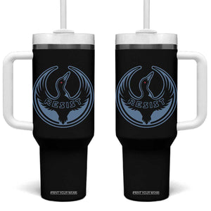 Minnesota Resist Loon Rebellion Emblem Tumbler With Handle TS02 One Size: 40 oz Black Print Your Wear