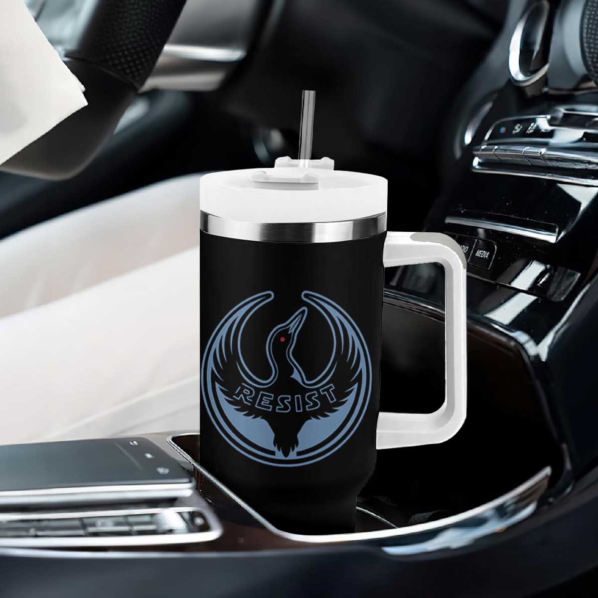 Minnesota Resist Loon Rebellion Emblem Tumbler With Handle TS02 Print Your Wear