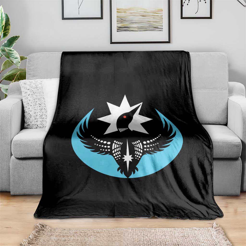 Minnesota Rebel Loon Star Emblem Throw Blanket Rebellion Symbolic Unity Graphic TS02 Print Your Wear