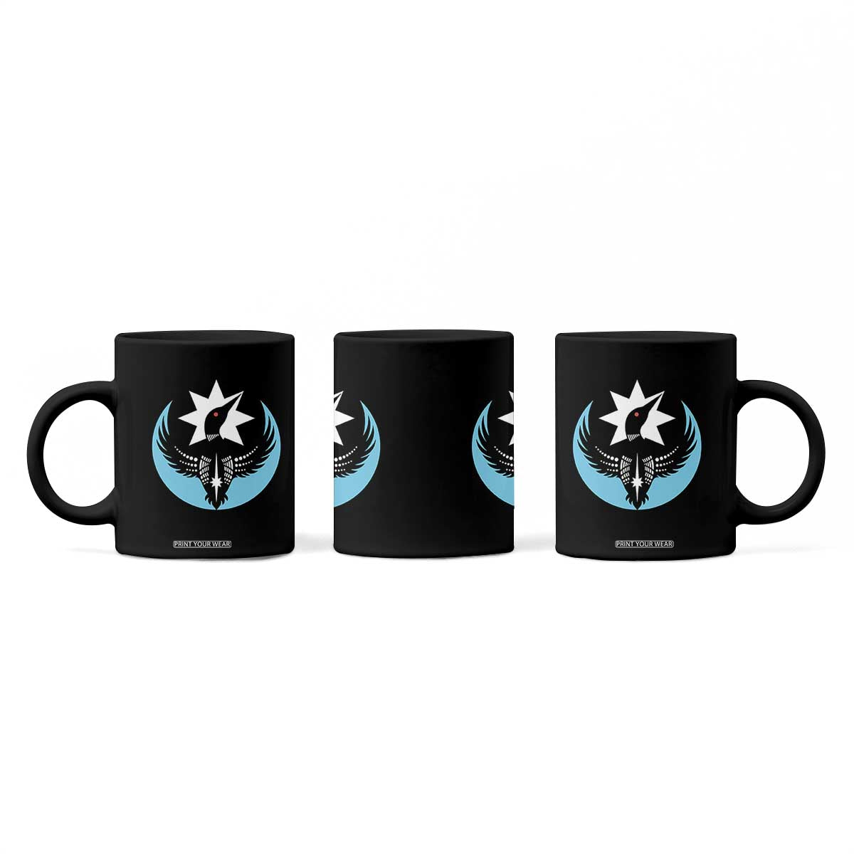 Minnesota Rebel Loon Star Emblem Coffee Mug Rebellion Symbolic Unity Graphic TS02 Print Your Wear