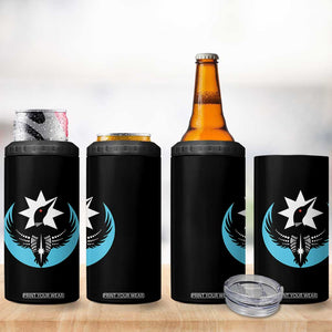 Minnesota Rebel Loon Star Emblem 4 in 1 Can Cooler Tumbler Rebellion Symbolic Unity Graphic TS02 Print Your Wear