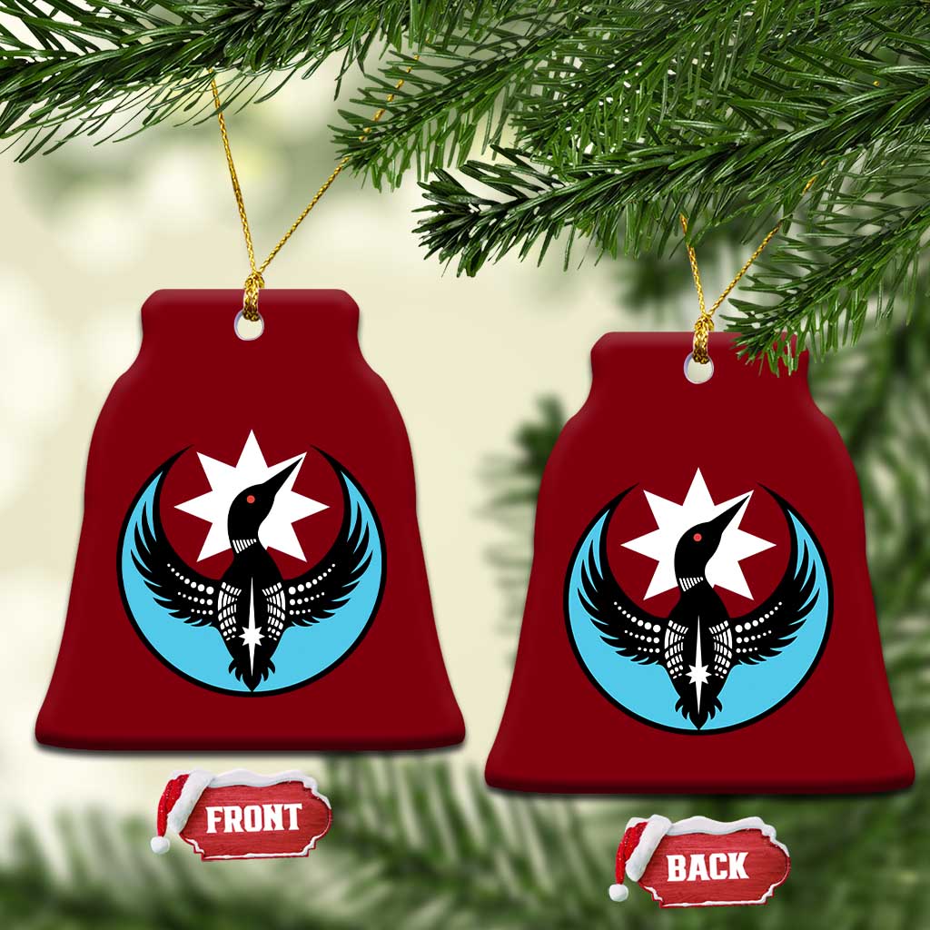 Minnesota Rebel Loon Star Emblem Ceramic Ornament Rebellion Symbolic Unity Graphic TS02 Print Your Wear