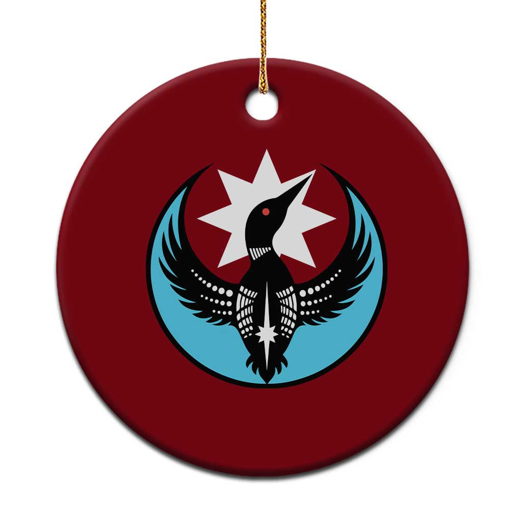 Minnesota Rebel Loon Star Emblem Ceramic Ornament Rebellion Symbolic Unity Graphic TS02 1pc Red Print Your Wear