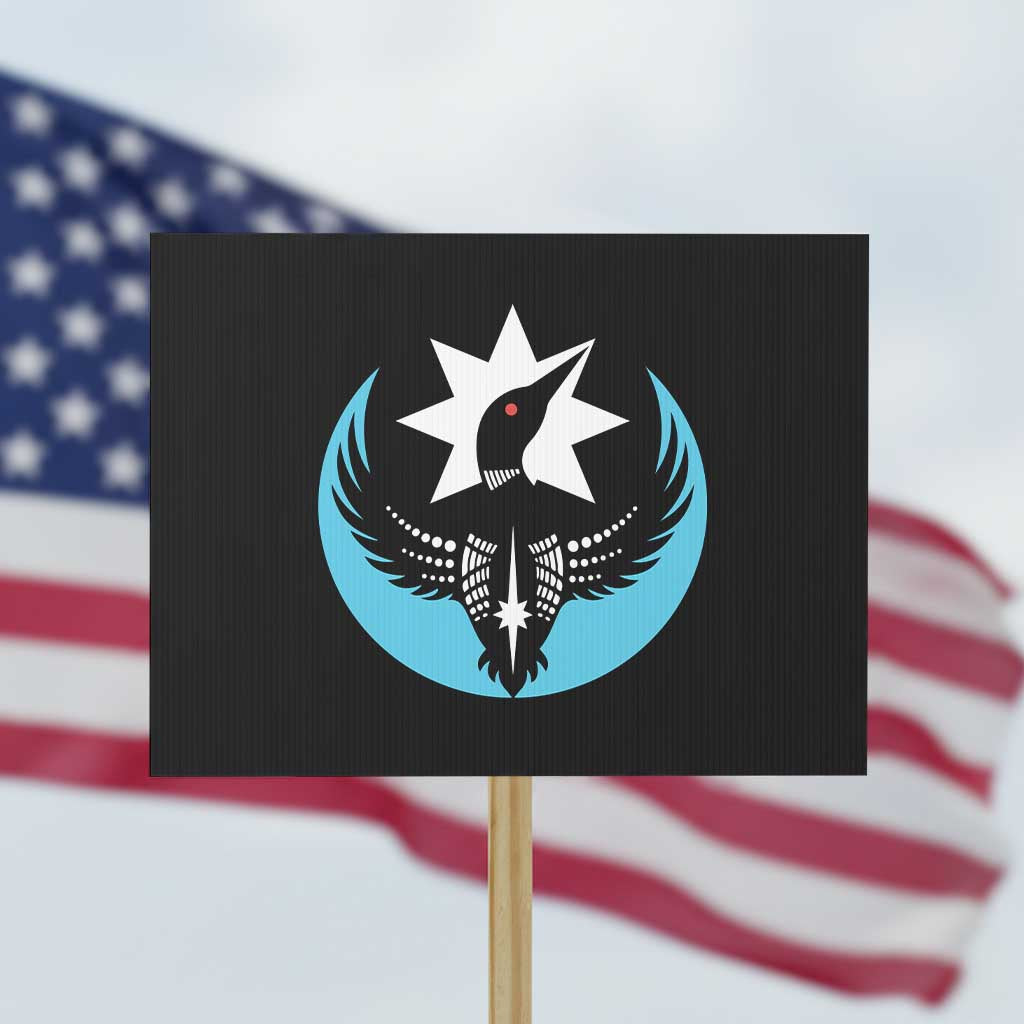 Minnesota Rebel Loon Star Emblem Protest Sign Rebellion Symbolic Unity Graphic TS02 Horizontal 18
