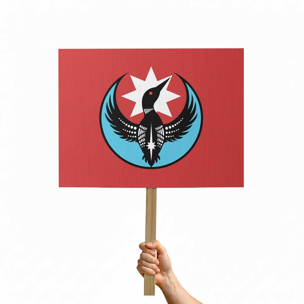 Minnesota Rebel Loon Star Emblem Protest Sign Rebellion Symbolic Unity Graphic TS02 Horizontal 18