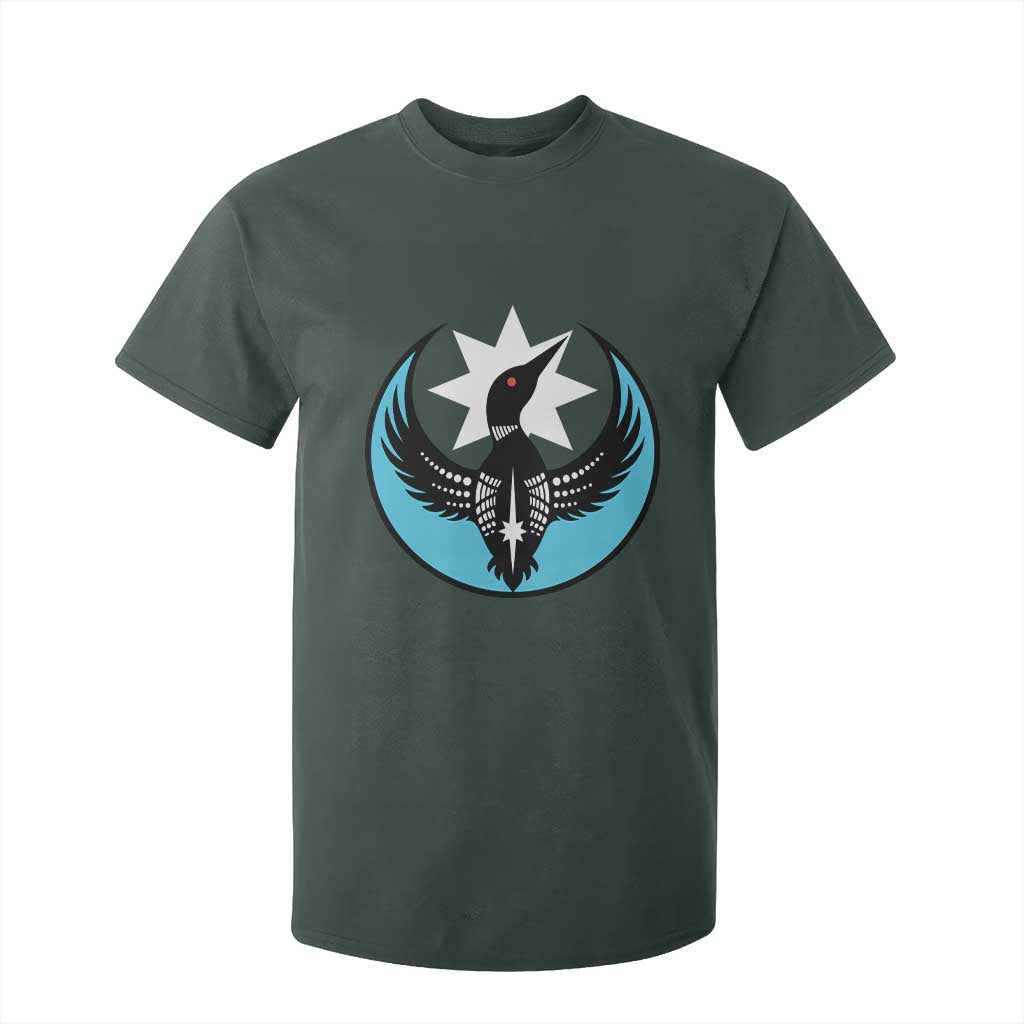 Minnesota Rebel Loon Star Emblem T Shirt For Kid Rebellion Symbolic Unity Graphic TS02 Dark Forest Green Print Your Wear