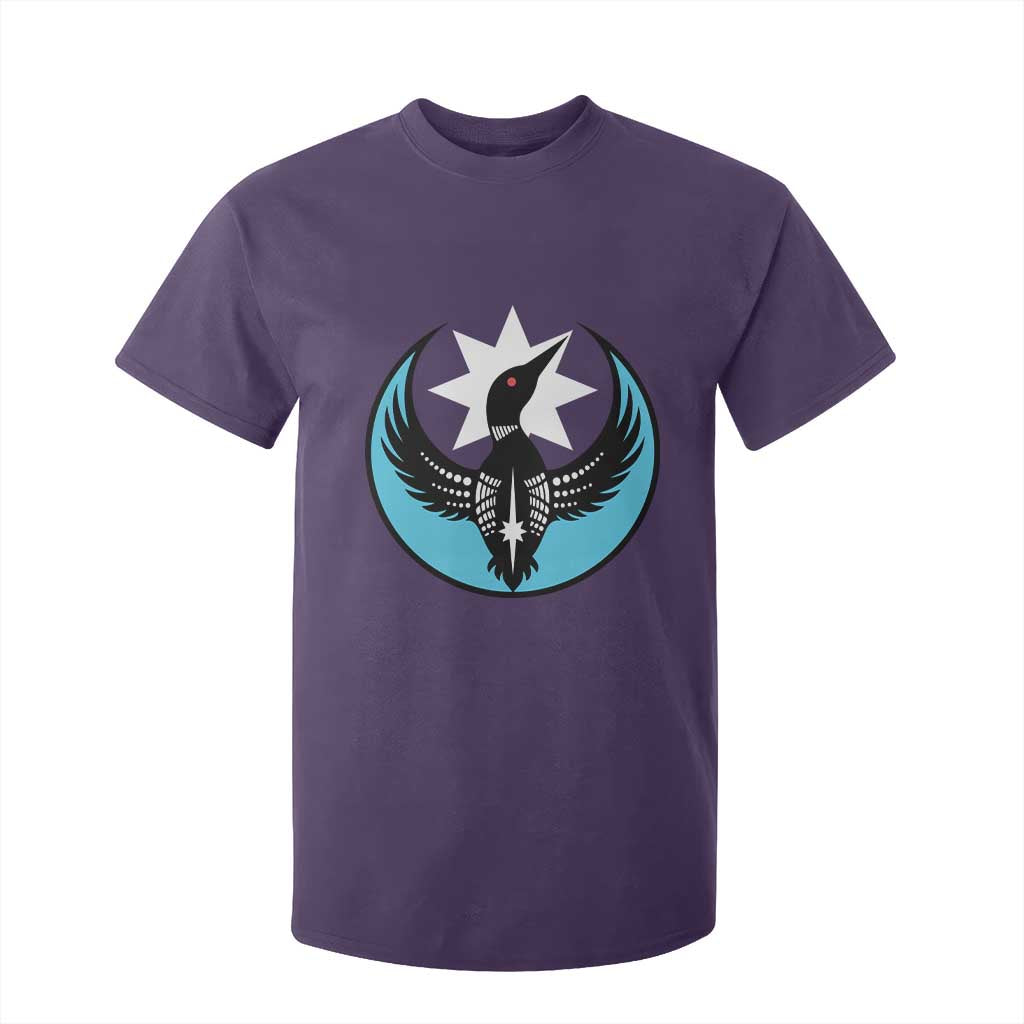 Minnesota Rebel Loon Star Emblem T Shirt For Kid Rebellion Symbolic Unity Graphic TS02 Purple Print Your Wear