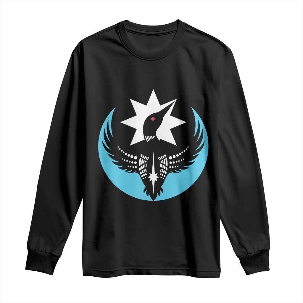 Minnesota Rebel Loon Star Emblem Long Sleeve Shirt Rebellion Symbolic Unity Graphic TS02 Black Print Your Wear