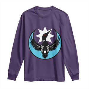 Minnesota Rebel Loon Star Emblem Long Sleeve Shirt Rebellion Symbolic Unity Graphic TS02 Purple Print Your Wear