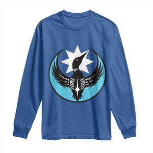 Minnesota Rebel Loon Star Emblem Long Sleeve Shirt Rebellion Symbolic Unity Graphic TS02 Royal Blue Print Your Wear