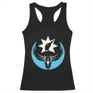 Minnesota Rebel Loon Star Emblem Racerback Tank Top Rebellion Symbolic Unity Graphic TS02 Black Print Your Wear