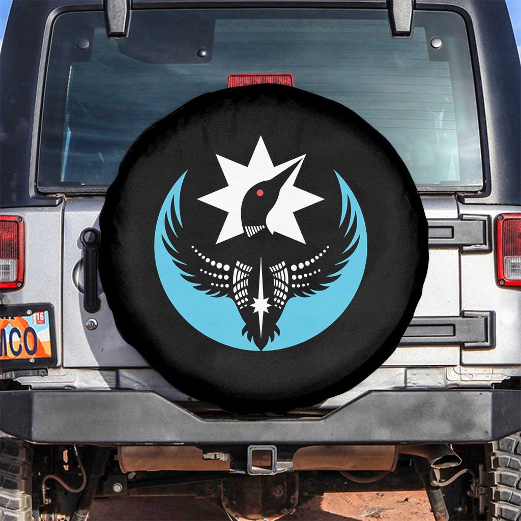 Minnesota Rebel Loon Star Emblem Spare Tire Cover - Rebellion Symbolic Unity Graphic TS02 No hole Black Print Your Wear