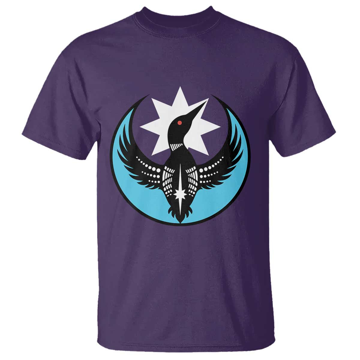 Minnesota Rebel Loon Star Emblem T Shirt Rebellion Symbolic Unity Graphic TS02 Purple Print Your Wear