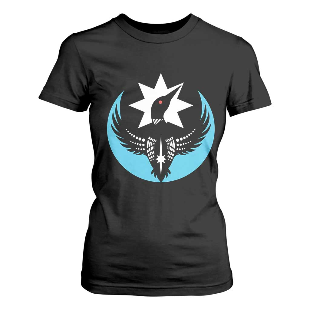 Minnesota Rebel Loon Star Emblem T Shirt For Women Rebellion Symbolic Unity Graphic TS02 Black Print Your Wear