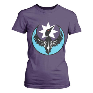 Minnesota Rebel Loon Star Emblem T Shirt For Women Rebellion Symbolic Unity Graphic TS02 Purple Print Your Wear