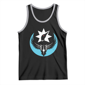 Minnesota Rebel Loon Star Emblem Tank Top Rebellion Symbolic Unity Graphic TS02 Black Athletic Heather Print Your Wear