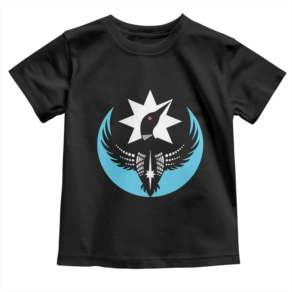 Minnesota Rebel Loon Star Emblem Toddler T Shirt Rebellion Symbolic Unity Graphic TS02 Black Print Your Wear