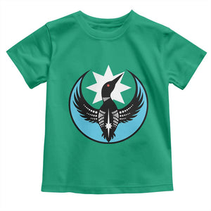 Minnesota Rebel Loon Star Emblem Toddler T Shirt Rebellion Symbolic Unity Graphic TS02 Irish Green Print Your Wear