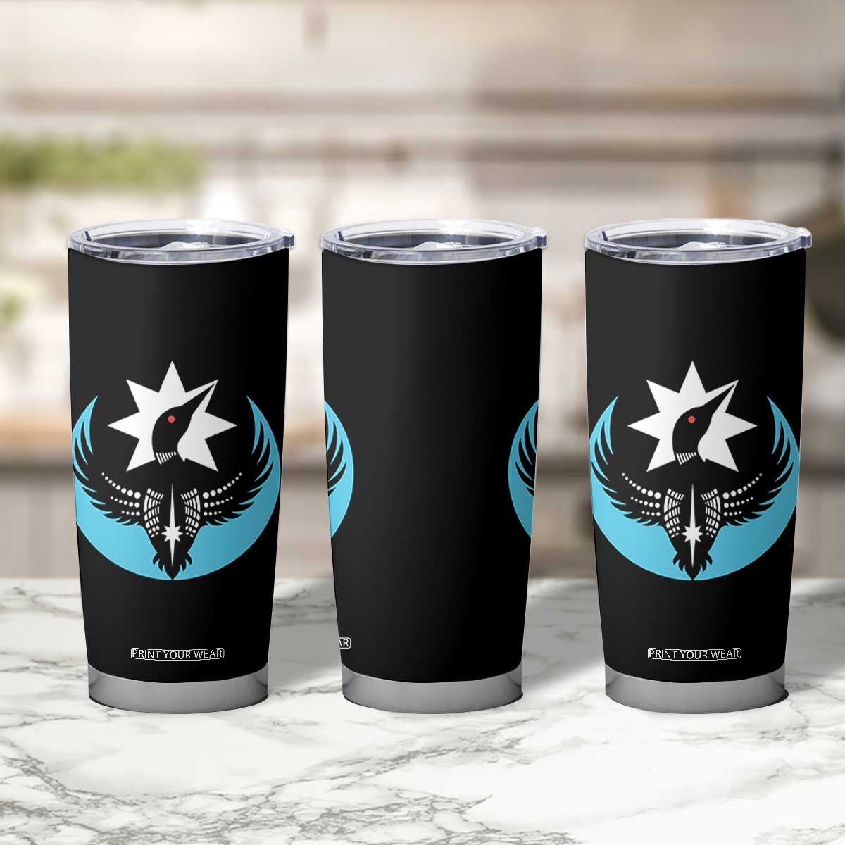 Minnesota Rebel Loon Star Emblem Tumbler Cup Rebellion Symbolic Unity Graphic TS02 Print Your Wear
