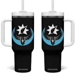 Minnesota Rebel Loon Star Emblem Tumbler With Handle Rebellion Symbolic Unity Graphic TS02 One Size: 40 oz Black Print Your Wear