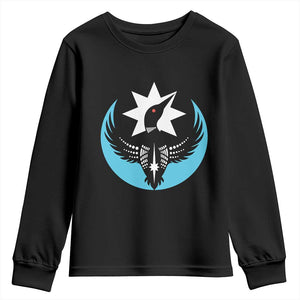 Minnesota Rebel Loon Star Emblem Youth Sweatshirt Rebellion Symbolic Unity Graphic TS02 Black Print Your Wear