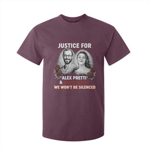 Justice for Alex Pretti and Renee Good T Shirt For Kid We Won’t Be Silenced Minnesota Resistance Protest TS02 Maroon Print Your Wear