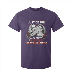 Justice for Alex Pretti and Renee Good T Shirt For Kid We Won’t Be Silenced Minnesota Resistance Protest TS02 Purple Print Your Wear