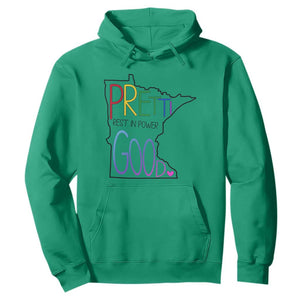 Pretti Good Minnesota Tribute Hoodie Rest in Power Rainbow Memorial TS02 Irish Green Print Your Wear