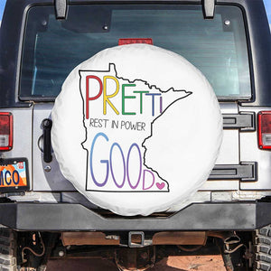 Pretti Good Minnesota Tribute Spare Tire Cover Rest in Power Rainbow Memorial TS02 No hole White Print Your Wear