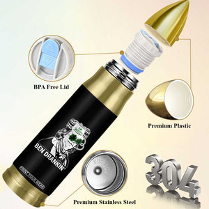 Funny St Patrick's Day Ben Dranking Bullet Tumbler Benjamin Franklin Retro Saint Paddy's Day TS02 Print Your Wear