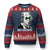 Funny St Patrick's Day Ben Dranking Ugly Christmas Sweater Benjamin Franklin Retro Saint Paddy's Day TS02 Navy Red Print Your Wear
